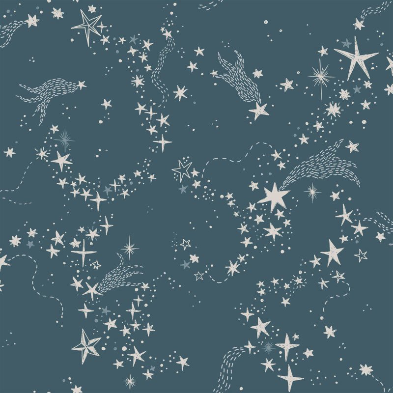 Galerie Resan Stjärnhimlen Star Trail Wallpaper, Blue