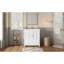 Meuble-lavabo de 30 po avec lavabo en céramique, meuble-lavabo avec tablette réglable, tiroir avec cloison-1196278607