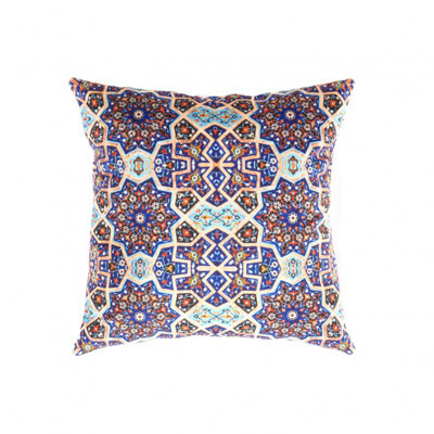 Persian Tile Velvet Pillow 16' X 16'