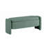Banc de rangement ovale en tissu polaire-1439148038