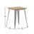Harewood Square Commercial Indoor/Outdoor Poly Resin Restaurant Table with Steel Frame-797385361-797385366
