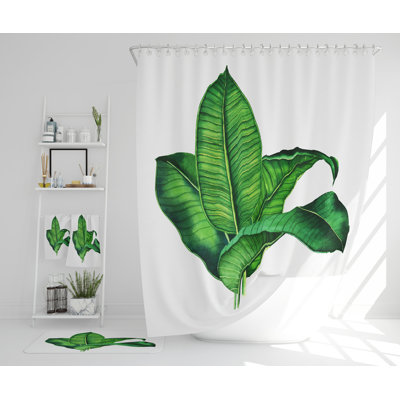 Natajah Polyester Shower Curtain Set