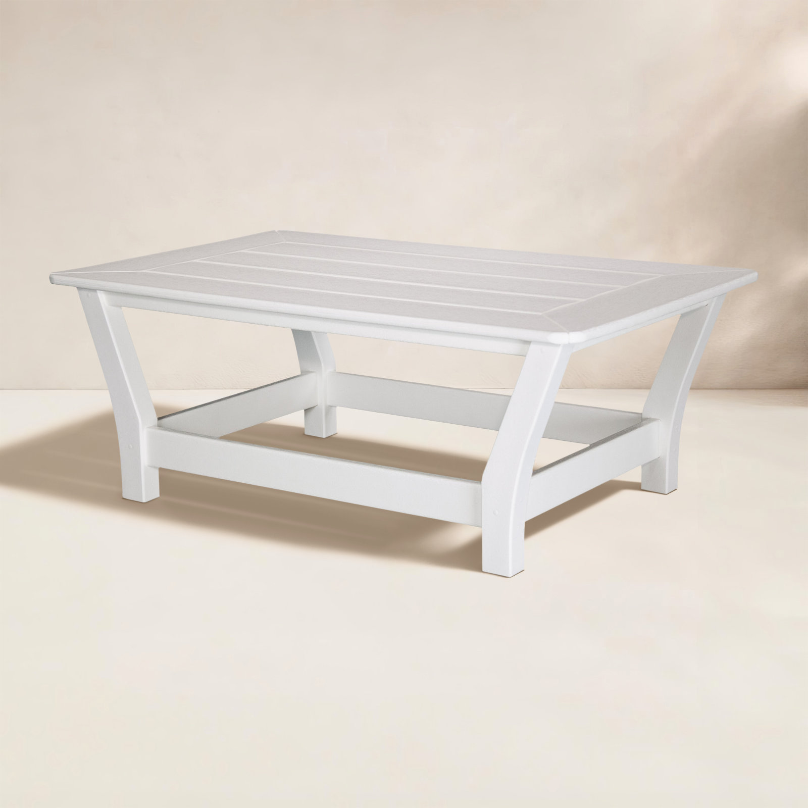 POLYWOOD® Harbour 27" Patio Table, White