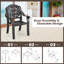 Amiko Stackable Outdoor Patio Dining Armchair
