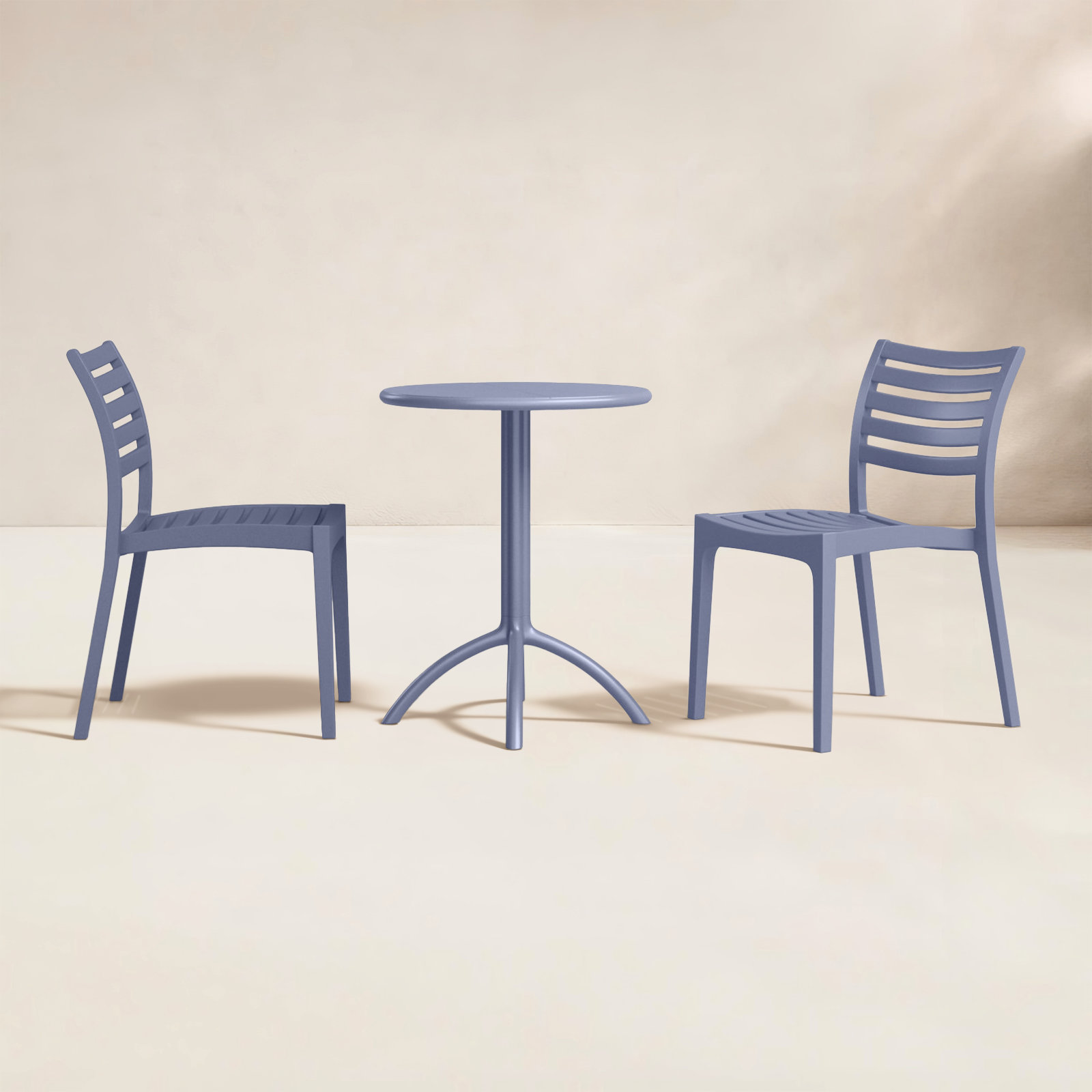 Jacinta 24" Patio Bistro Set, Dark Gray