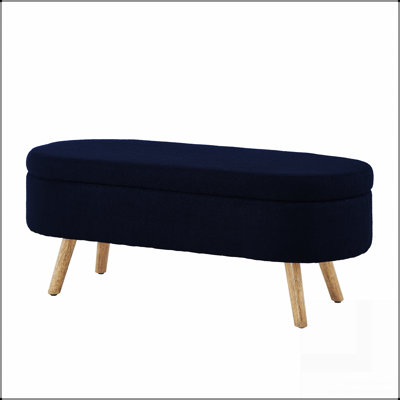 Banc de rangement avec repose-pieds ovale Luxury
