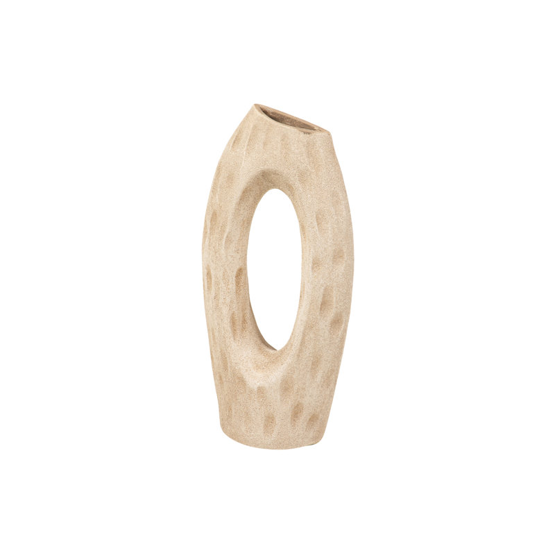 CERAMIC VASE, 50cm, Brown