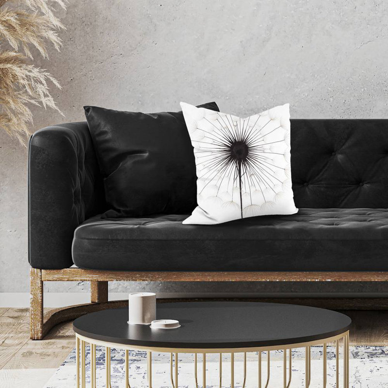 Dandelion - 18"x18" Throw pillow cover - Poly twill - Print on demand, 18" x 18"