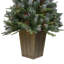 Sapin de Noël artificiel en forme de baie de 4 pi avec lumières givrées