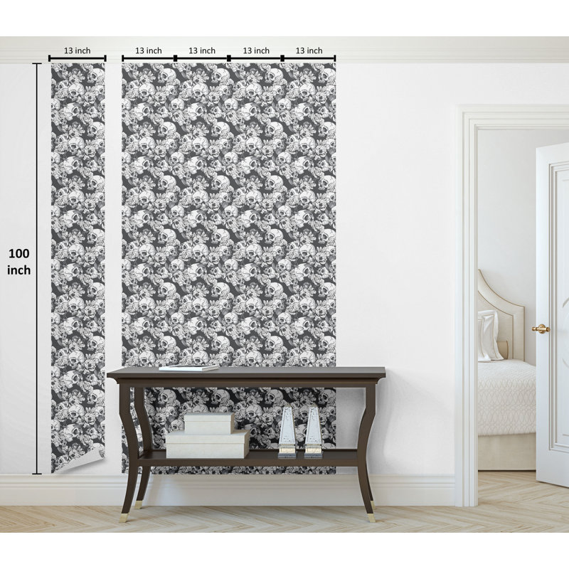 Zeferino Roll, L 100 po x l 13 po, Gris anthracite / gris pâle