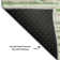 Premium Machine Washable Prisco Green Rug