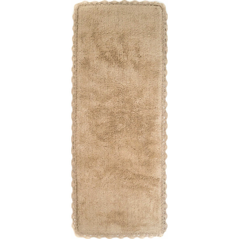 Fromma 100% Cotton Bath Rug, Linen