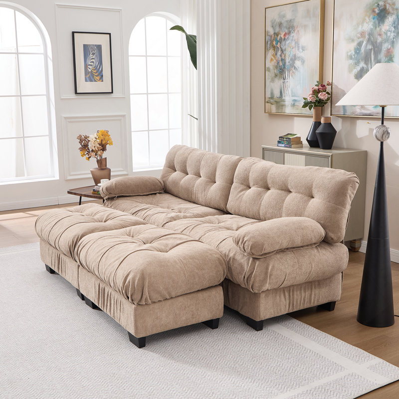 Canapé modulaire modulaire Cloud Couch, Marron clair