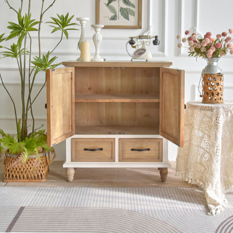 Buffet décoratif avec porte sculptée fleur
