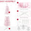 Arbre artificiel rose, avec base en plastique fiable pour l'intérieur de l'arbre rose, décoration intérieure