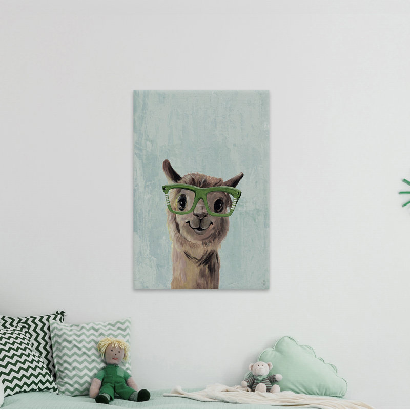 Green Glasses - Wrapped Canvas Painting, 38cm H x 25cm W x 3.81cm D