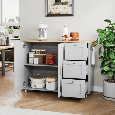 135 cm W Kitchen Island with Top