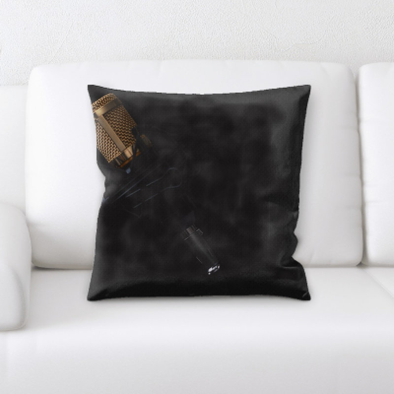 Coussin décoratif microphone