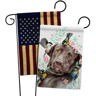 Double Sided 18.5'' H x 13'' W Polyester Animal Garden Flag