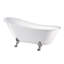 68.9" x 31" Clawfoot Soaking Acrylic Bathtub