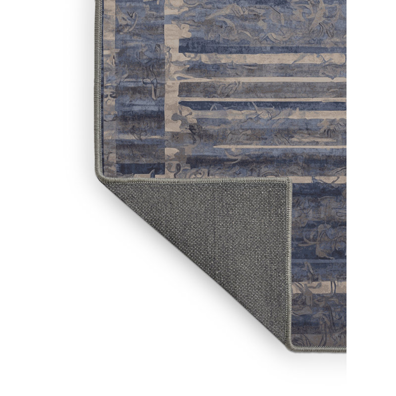 Tapis gris soyeux et moelleux, Rectangle de 5 pi x 8 pi