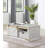 Rustic Style Antique White 1Pc Coffee Table Living Room Table W Drawer Open Shelves