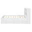 Lit plat avec tiroirs et prises USB