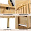 Commode de rangement cannelée moderne à 8 tiroirs avec rangement de 55 po pour le couloir de la chambre à coucher