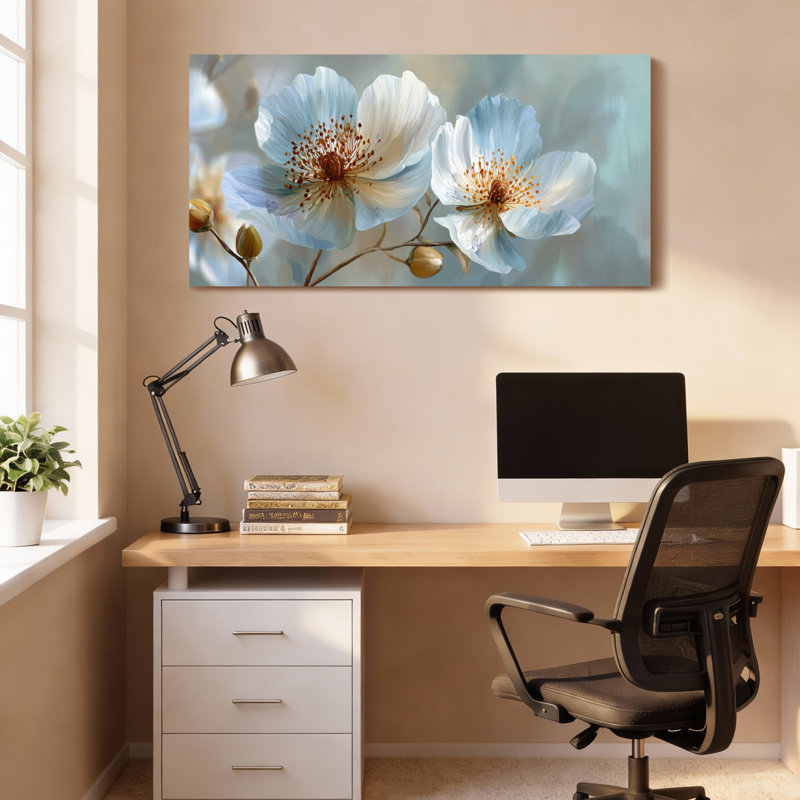 Fleurs, reproduction de peinture à l'huile sur toile, art mural pour salon, décoration de chambre à coucher