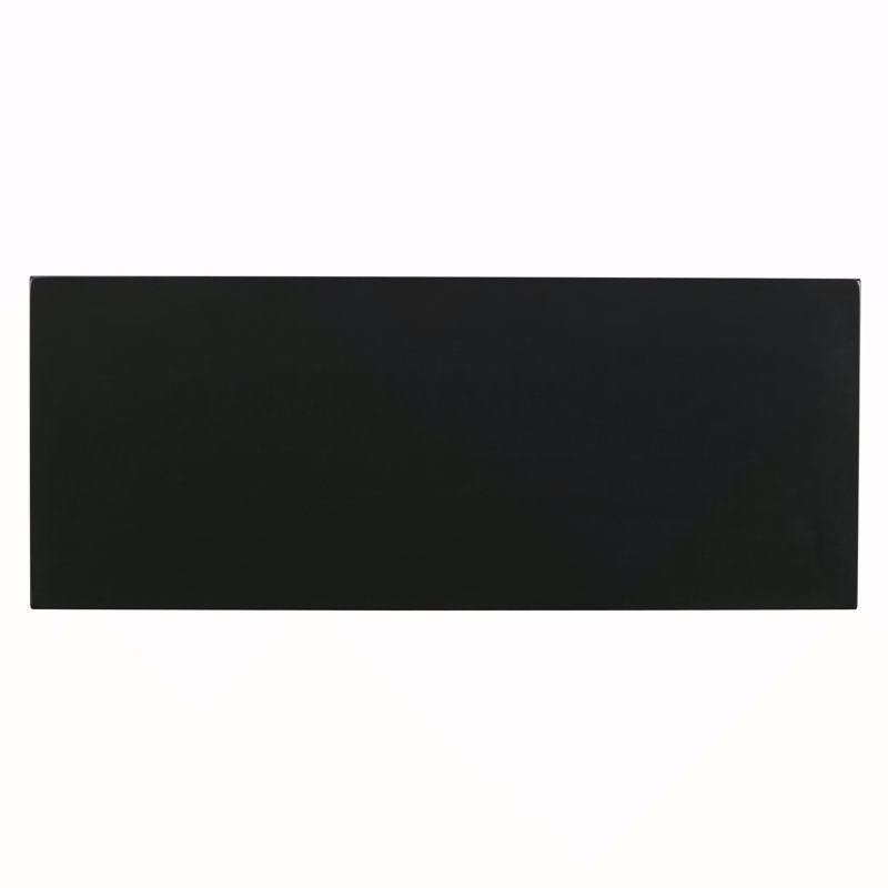 Console moderne Mirod avec base en forme d'œuf, Noir