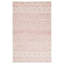Tapis géométrique ivoire / rose en laine / coton touffeté à la main Bewe-2104356125