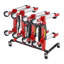 VEVOR Car Dolly Rack Hydraulic Trolley Jack Stand Organizer 4-Dolly Capacity