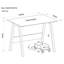 Craycroft Glass Top Metal Base Computer Desk
