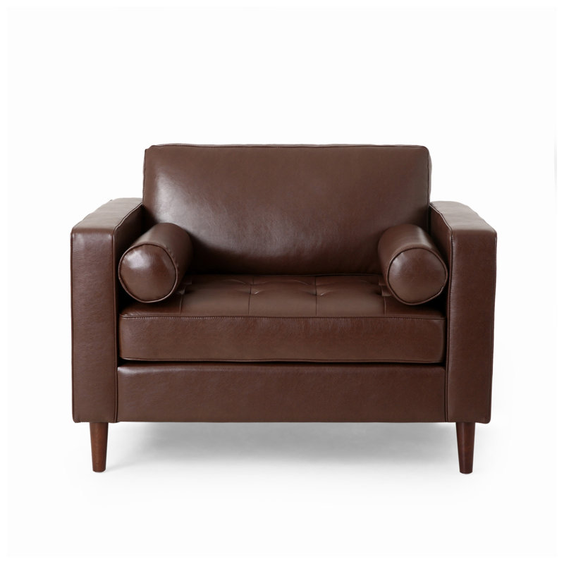Christopher Knight Home 44.75" W x 33.25" D x 33.5" H Faux Leather Club Chair