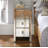 Elegant Luxury Mirrored 3 Drawer Nightstand Statement Piece