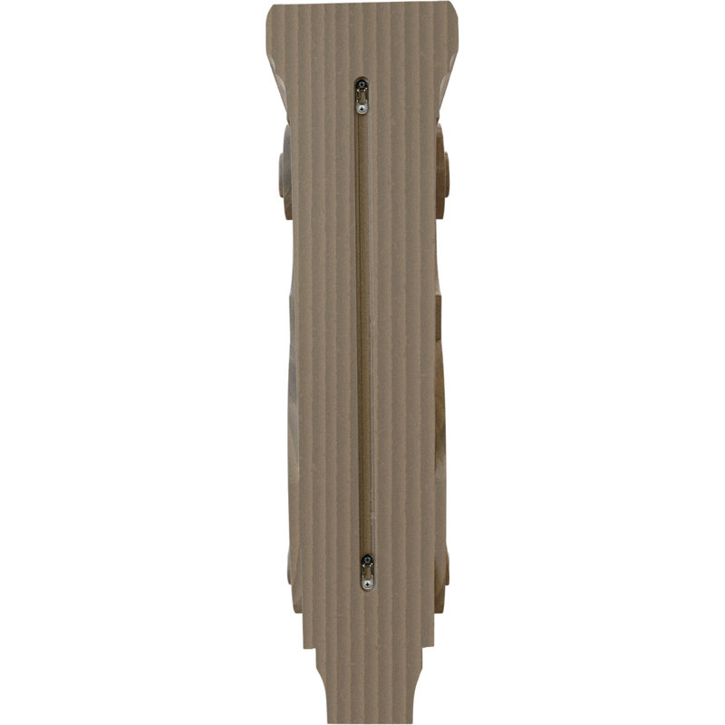Corbeau traditionnel, Noyer brun, H 34 po x l 9 po x P 10 po