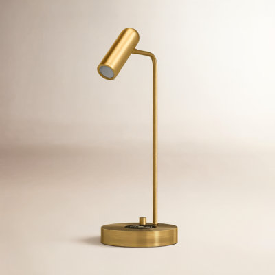 Avon 17" Desk Lamp With USB And Wireless Charging