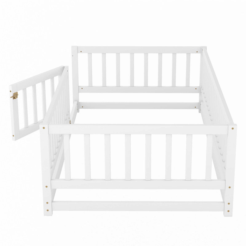 Lit sur pied, Simple, Blanc