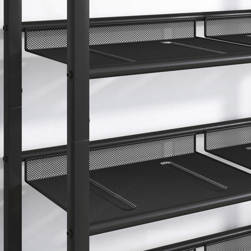 Rangement pour chaussures à 4 tablettes en filet - gardez vos chaussures accessibles et support industriel organisé