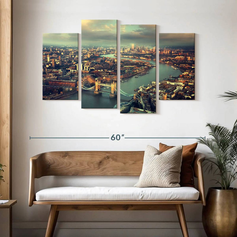 Nicci London, matin nuageux, H 32 po x l 52 po