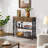 80cm Console Table with 1 Drawer and 2 Open Shelves-93582384