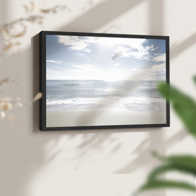 Sandy Beach -Framed Print - Restickable