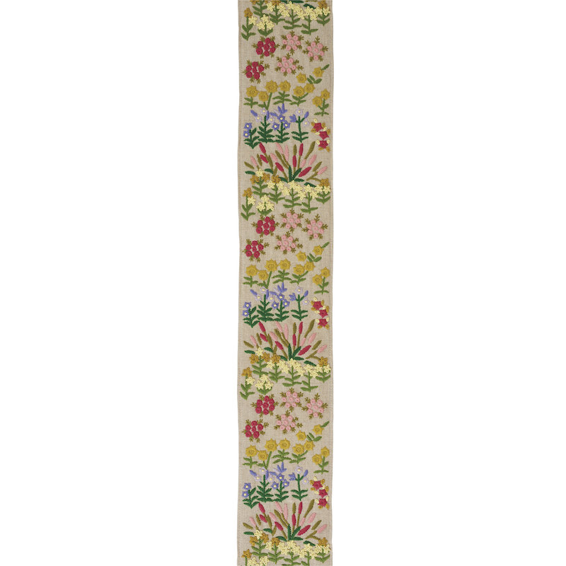 Lula Embroidered Tape, White