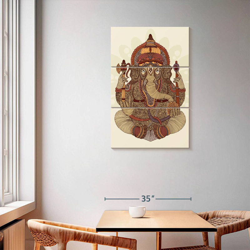 Adella Patterned Ganesha, 57" H x 36" W