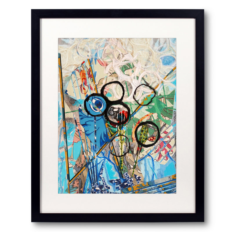 «Botanical Study N 2» par Kari Souders - impression, Papier avec cadre noir, H 20 po x l 16 po