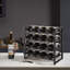 Berto Wine Bottle Rack Black