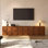 Meuble télé moderne et modulaire avec configuration flexible, unité de rangement empilable pour le salon