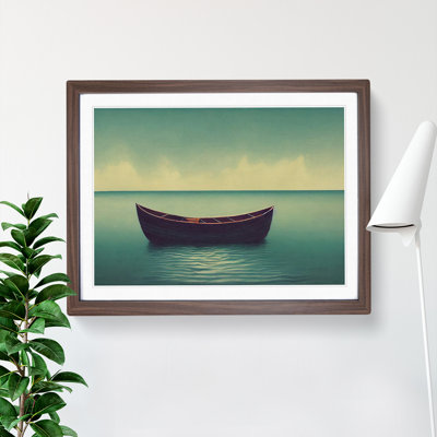 Wooden Boat - Single Picture Frame Painting
