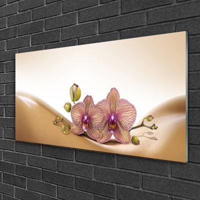 Glass Print Wall Art 100X50cm Image Printed On Glass Decorative Wall Picture Behind Toughened / Tempered Safety Real Glass For Kitchen & Living Room Theme: Trees Floral