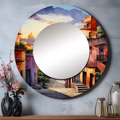 Miroir mural coloré, Mexique, Oaxaca surréalisme I - Mexique